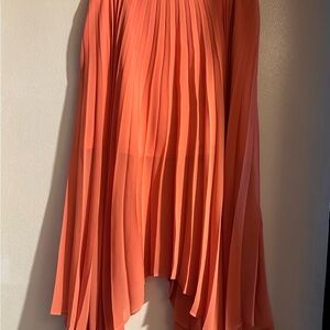 Rare W118 by Walter Baker Vibrant Orange High-Low Skirt